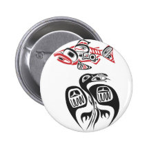 Haida Art Pinback Button