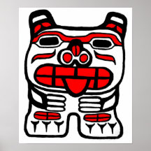 haida Bear Poster