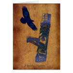 Haida Eagle & Totem Pole Art Series Greeting Cards