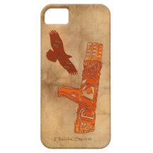 Haida Eagle & Totem Pole Native Art iPhone 5 Covers