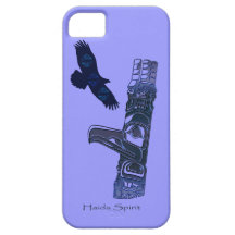 Haida Eagle & Totem Pole Native Art iPhone 5 Covers