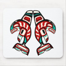 Haida Indian Killer Whale Mouse Mats