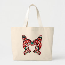Haida Indian Killer Whales Bag