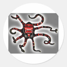 Haida Octopi Stickers
