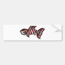 Haida salmon bumper stickers