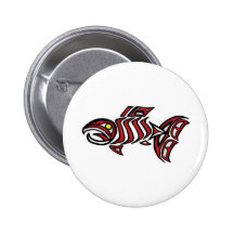 Haida salmon button
