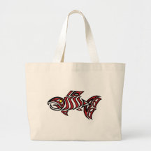 Haida salmon canvas bag