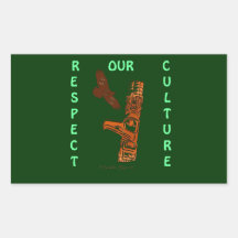 HAIDA SPIRIT Eagle & Totem Pole Art Stickers