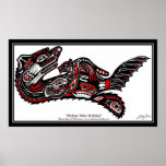 "HAIDA SPIRIT" First Nations-style Otter Art Print
