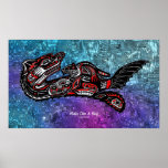 "HAIDA SPIRIT" Mother Otter & Baby Haida Art Print