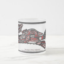 "HAIDA SPIRIT MUG" Native American-style Otter Art