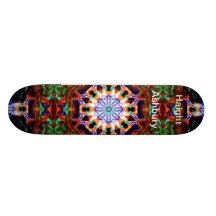 Haight Ashbury Psychedelic  Hippie Fashion Art Skate Board