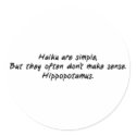 Haiku Are Simple stickers