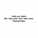 Haiku Are Simple t-shirts