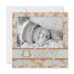 Haiku Baby Announcement Square
