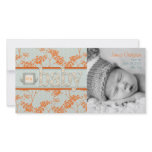 Haiku Baby Photo Announcement Card photo cards