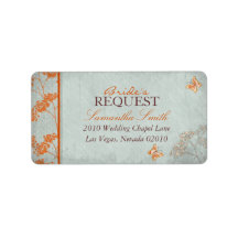 Haiku Bride Address Label