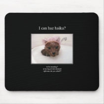 haiku cat 13 mousepad