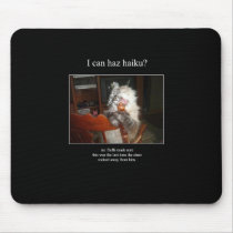 haiku cat 15 mousepad