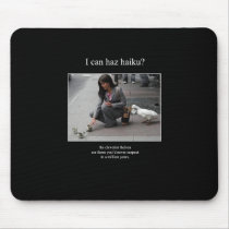 haiku cat 22 mousepad