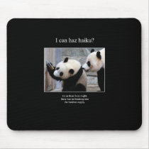haiku cat 25 mousepad
