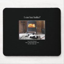 haiku cat 29 mousepad