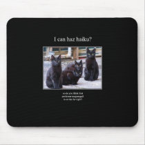 haiku cat 8 mousepad