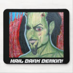 HAIL DARK DEMON! Mousepad Framed.