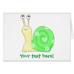 Hail the snail greeting card