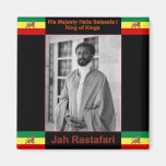 Haile Selassie le lion de Judah, Jah Rastafari Magnets Pour Réfrigérateur
