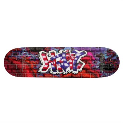 Hailey 03 ~ Custom Graffiti Art Pro Skateboard by Madfrax