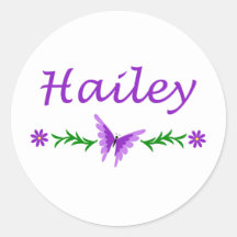 Hailey (Purple Butterfly) Stickers