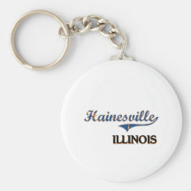 Hainesville Illinois City Classic Keychains