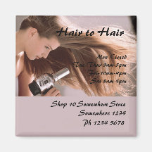 hair and beauty refrigerator magnet