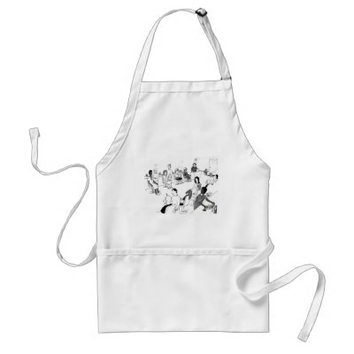 Hair and Beauty Stylist Customers Apron by SerenethosArt