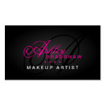 Hair and Makeup Artist Monogram Business Cards
