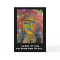 "Hair Bands" Birthday Greeting