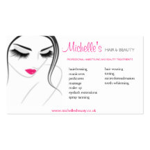 Hair & Beauty salon, business card design