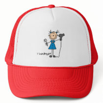 Hair Dresser Stick Figure Hat