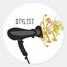 Hair Dryer with  Flowers Sticker