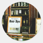 Hair Dye Round Sticker