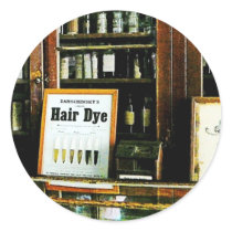 Hair Dye Round Sticker