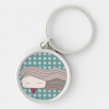hair girl key chains