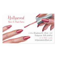 Hair & Nail Salon_Beauty Stylist Business Card Template