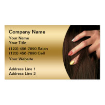 Hair Nail Salon Business Cards