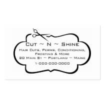 Hair Salon Business and Appointment Business Card Template