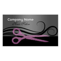 Hair salon business card and appointment card