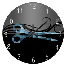 hair salon clock