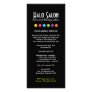 Hair Salon Menu Rack Cards