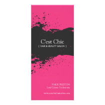 Hair Salon Price List Full Color Rack Card